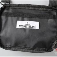 NEW Authentic Stone Island Messenger Bag Tooling Style Shoulder Bag Casual Mobile Phone Bag Portable Casual Sports Pouch Mens and Womens Coin Purse