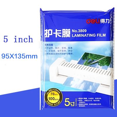 5" 95x135mm 100PCS/lot 70 Mic Laminating Film Deli Pouch Laminator Film Photo Documents PET Card Laminator Film Laminate Pouches