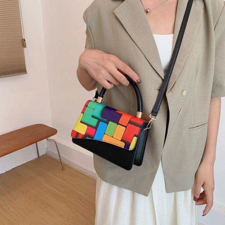 cod-ladies-bags-square-bag-2022-new-rainbow-personality-shoulder-simple-casual-portable-messenger