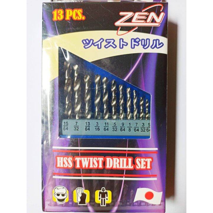 pro-โปรแน่น-ดอกสว่าน-ชุดดอกสว่าน-เจาะเหล็ก-เจาะไม้-เจาะpvc-zen-13-ชิ้น-พร้อมกล่องเหล็กจัดเก็บใช้กับสว่านไร้สาย-สว่านไฟฟ้า-ราคาสุดคุ้ม-ดอก-สว่าน-ดอก-สว่าน-เจาะ-ปูน-ดอก-สว่าน-เจาะ-เหล็ก-ดอก-สว่าน-เจาะ-ไ