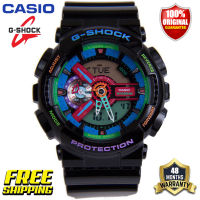 นาฬิกากีฬาผู้ชาย G-Shock GA110 ต้นฉบับ แสดงเวลาคู่ กันน้ำได้ถึง 200 เมตร กันกระแทกได้ โลกเวลา แสง LED อัตโนมัติ รับประกัน 4 ปี GA-110MC-1A (ใหม่แท้)