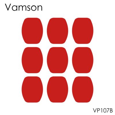 Vamson สติกเกอร์กาวสีแดง3เมตร9ชิ้น,เทปกาวสำหรับสองหน้า Gopro Hero5 4 3 2สำหรับ Sj4000สำหรับ Xiaomi สำหรับ Yi Vp107b