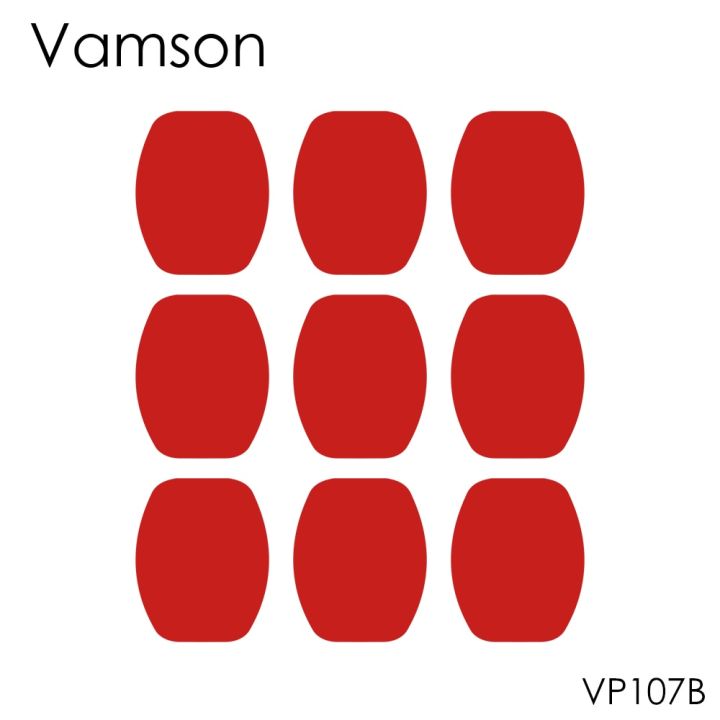 vamson-สติกเกอร์กาวสีแดง3เมตร9ชิ้น-เทปกาวสำหรับสองหน้า-gopro-hero5-4-3-2สำหรับ-sj4000สำหรับ-xiaomi-สำหรับ-yi-vp107b