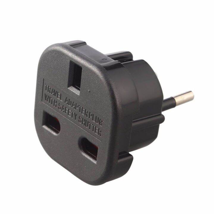 Universal 2 Pin Power Plug Adapter 10A UK to European Euro EU Travel