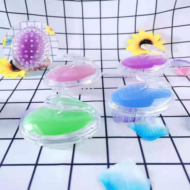 Scrubber Dispenser Massage Exfoliating Shower Brush With Soap Dispenser Lazada PH