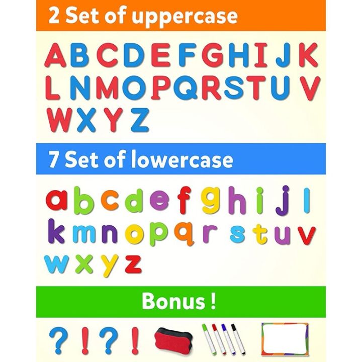 ชุดตัวเลขตัวอักษรแม่เหล็ก244ชิ้นโฟมตัวพิมพ์เล็กตัวพิมพ์ใหญ่ตัวอักษรเอบีซีแม่เหล็กตู้เย็น123ชุดของเล่นเพื่อการศึกษา