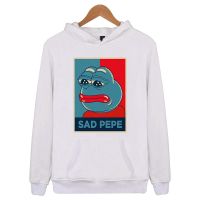 【พร้อมส่ง】 Memes pepe Sad Frog Melted เสื้อกันหนาว มีฮู้ด ผ้าฝ้าย สําหรับผู้ชาย 928