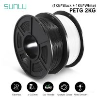 SUNLU เส้นใย PETG 1กิโลกรัมวัสดุ3D 1.75มิลลิเมตรจัดอย่างประณีตอุดตันไม่มีกลิ่นเป็นมิตรต่อสิ่งแวดล้อมสีสว่าง