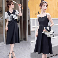 Gifts New Chinese National Wind Dress Female 2023 Summer WomenS Delicate Small Incense Is Thin Black Suspended