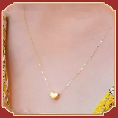 【ส่งของภายใน24ชม】ทองคํา สร้อยคอ 99.99% ทอง18k แท้อิตาลี สร้อยคอ 45-50 ซม. สร้อยคอจี้หัวใจทราย น้ําหนัก 0.5 กรัม สร้อยคอวินเทจ สแตนเลส สร้อยคอแฟชั่น ญ necklace women กำไรมงคลนำโชค ห้างทองเยาวราช ทองคำแท้หลุดจำ ของขวัญวันเกิด เหรียญนำโชค