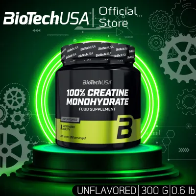 BioTechUSA Micronized Creatine Monohydrate 300g  ไมโครไนซ์ ครีเอทีน ชนิดผง 300กรัม ไม่มีรสชาติ (ผงละเอียดละลายง่าย)