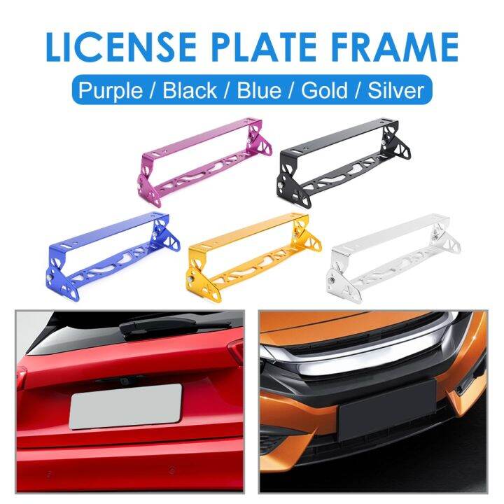 thumbnail image 2 of Universal Adjustable Tilt Angle License Plate Relocator Bracket Holder For Car 2 of 6