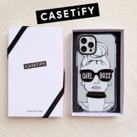 พร้อมสต็อก ของแท้ Casetify เคสโทรศัพท์ ชนิดซิลิโคน TPU แบบนิ่ม ลายการ์ตูนสาวน้อยในแว่นกันแดด แก้วกาแฟ สำหรับ For iPhone 7 8 Plus 7+ 8+ X XS XR 11 11Pro 12 Mini 12Mini Pro Max XSMax SE 2020