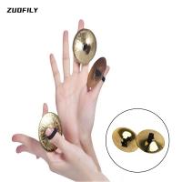 2PCS/lot Musical Instrument Belly Dancing Indian Brass Finger Cymbals Middle East Percussion Cymbals Props Percussion Instrument