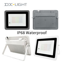 RGB LED Flood Light 20W 30W 50W 100W IP68 Waterproof Outdoor Spotlight 220V110V RGB Reflector Projector Lamp For Street Garden