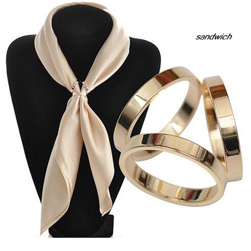 sdwcfashion-rose-gold-plated-trio-scarf-ring-silk-scarf-buckle-clip-slide-jewelry