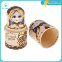 Moon Hope 10ชิ้นการ์ตูนรัสเซียพิมพ์ลายตุ๊กตาแม่ลูกดกไม้