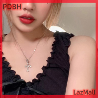 PDBH Fashion Store สร้อยคอจี้แฟชั่นแนวพังค์,โซ่ไหปลาร้าเซอร์คอนฮิปฮอปสุดเจ๋งสำหรับสุภาพสตรีเครื่องประดับหรูหราน้ำหนักเบาสวยงาม