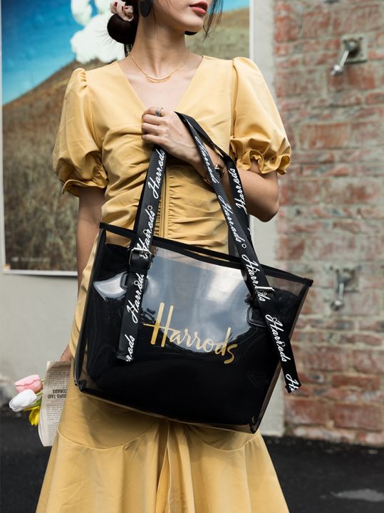 Harrods Chelsea Shoulder Tote Bag - Black - One Size