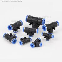 ☑☜✑ Tee Pneumatic Quick Fittings Connector 4mm 6mm 8mm 10mm 12mm 16mm Change Diameter Joint Quick Couplings Air Compressor