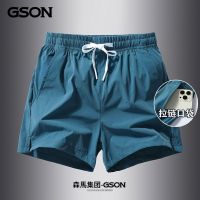 GSON กางเกงกีฬาขาสั้นผู้ชายสำหรับฤดูร้อน,การฝึกซ้อมบาสเกตบอลคู่ใส่ออกกำลังกายแบบสบายๆแห้งเร็วกางเกงสามจุด J.lindeberg DESCENTE ประตูเมืองใหม่ Footjoymalbon Uniqlo