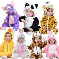 Kigurumi Anime Onesie Kids Unicorn Pajamas 1 2 3 4 Years Duck Bunny Owl Animal Cosplay Clothes Winter Soft Warm Children Pyjamas