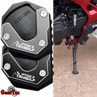 สำหรับ HONDA XL750 XL 750 TRANSALP 750 2023อุปกรณ์เสริมรถจักรยานยนต์อลูมิเนียม Kickstand ขาตั้งเครื่องขยาย Pad ยางวาล์ว Caps