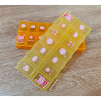 กล่องใส่ยา ตลับใส่ยา (7 วัน 14 ช่อง) ตลับยา กล่องจัดยา กล่องแบ่งยา Pill Box 14 slots แบบพกพา คละสี กล่องยา (D8975619) ราคาต่อ 1 กล่อง