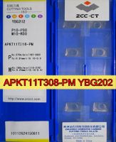 APKT11T304 APKT11T308 APKT11T312 APKT11T316-PM YBG202 10 ชิ้น 50 ชิ้น 100% ZCC เดิม เม็ดมีด CT คาร์ไบด์