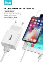 อะแดปเตอร์ R ชุด QC3.0เร็ว AD35 IVON 18W USB โทรศัพท์มือถือเร็วปลั๊กไฟของสหภาพยุโรปการเดินทางอุปกรณ์ชาร์จโทรศัพท์ในรถยนต์