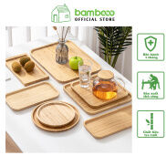 Khay tre phong cách Nhật Bản thân thiện môi trường BAMBOOO ECO an toàn cho