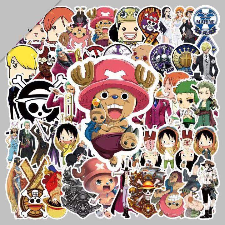 xs317-56 pcs non-repeat one piece graffiti waterproof sticker | Lazada PH