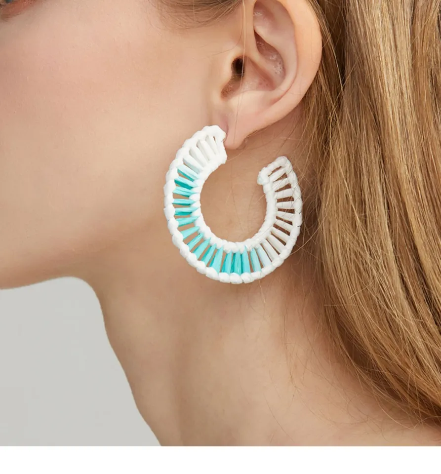Social Talent Acrylic swirling drop earrings  MEEIS