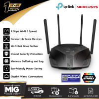 Mercusys MR70X AX1800 / MR80X AX3000 Dual-Band WiFi 6 Router เราเตอร์ WiFi 6 เพื่อ IOT ที่ถูกที่สุด รับประกัน 1 ปี โดย TP-Link