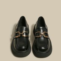 [youshilai] button horse bit thick bottom love single female 2022 new England the spring and autumn Mary shoes