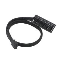 ：“{》 40Cm 1 To 5 4-Pins PWM Fan CPU Hub Computer PC Case Chasis Cooler Power Extension Cable Splitter Adapter Controller