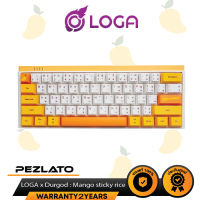 LOGA x Durgod : Mango Sticky Rice Gaming Keyboard (คีย์ENG/TH) (สินค้า PREORDER)