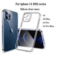 Slim Lens Camera Protection Phone Case For iPhone 14 Clear Silicone Case iphone 14 Plus iphone14 Pro Max Transparent Cover
