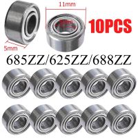 10 ชิ้น/ล็อต 685ZZ 625ZZ 688ZZ Ball Bearing Miniature Ball แบริ่งป้องกันสเก็ตหมีเหล็ก Groove ทนทาน Power Transmission Part-SYU STORE