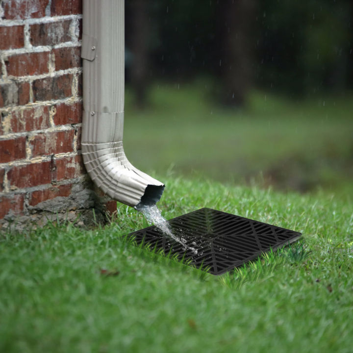 จัดส่งเร็ว-downspout-ชุดต่อขยายชุดต่อรางน้ำฝนสายยางส่วนต่อขยายรางรางน้ำสำหรับซีเมนต์พื้นและสนามหญ้าสีดำด้าน