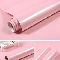 ☸♚ Eco-friendly Wall Sticker Solid Color Self Adhesive Wallpaper PVC Cabinet Desktop Papel De Parede Furniture DIY Decorative Films