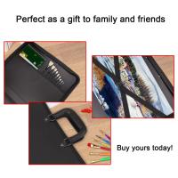 +【； Art Portfolio Expanding Folder File Organizer Carry Case Bag For Artwork Drawing Painting Sketch Photography Poster Painting Bag