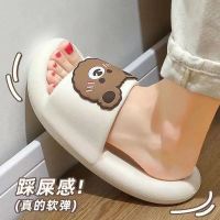 【CW】 Summer Womens Slippers Cute Cartoon Flip Flops Anti Slip Indoor Bathroom Sandal Slippers EVA Sofa Sole Soft Lightweight Sandals