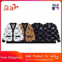 ️️พร้อมส่ง️️ Mlb ---NY เสื้อคาร์ดิแกนกันหนาว มีฮู้ด ปักลายโลโก้ คุณภาพสูง สําหรับผู้หญิง และผู้ชาย 2022 1:1