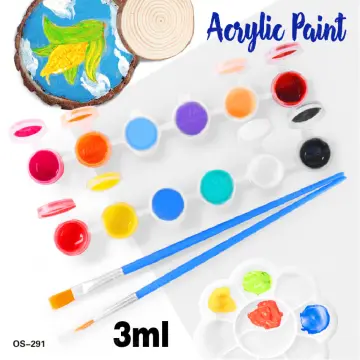 3ml/12 Colors Acrylic Paint Set for Kids, DIY Graffiti Paint, Children Handcraft Painting Pigment Set, Size: Small