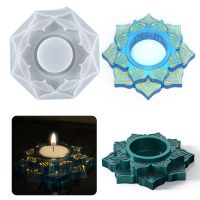 【CW】 Candle Holders Silicone Moulds Round Succulent Pot Epoxy Resin Plaster Storage Planting Machine Decoration