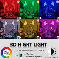 3d อะนิเมะโคมไฟ Emilia Re ศูนย์ Nightlight สำหรับเด็กห้องนอนตกแต่ง Led ไฟกลางคืนของขวัญวันเกิด Waifu มังงะ Re ศูนย์ไฟ Led