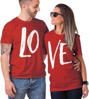 Haase Unlimited Matching Couple Love - LO VE - Valentine T-Shirt