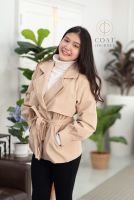 (พร้อมส่ง) เสื้อกันหนาว แบรนด์ Coat Journey - รุ่น Lena Trench coat C108