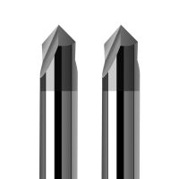 VACK Chamfering Milling Cutter Endmill เครื่องตัดโลหะคาร์ไบด์อัลลอยด์ Cnc 60 90 120 องศาเคลือบ 3 ขลุ่ย Chamfer Milling End Mill